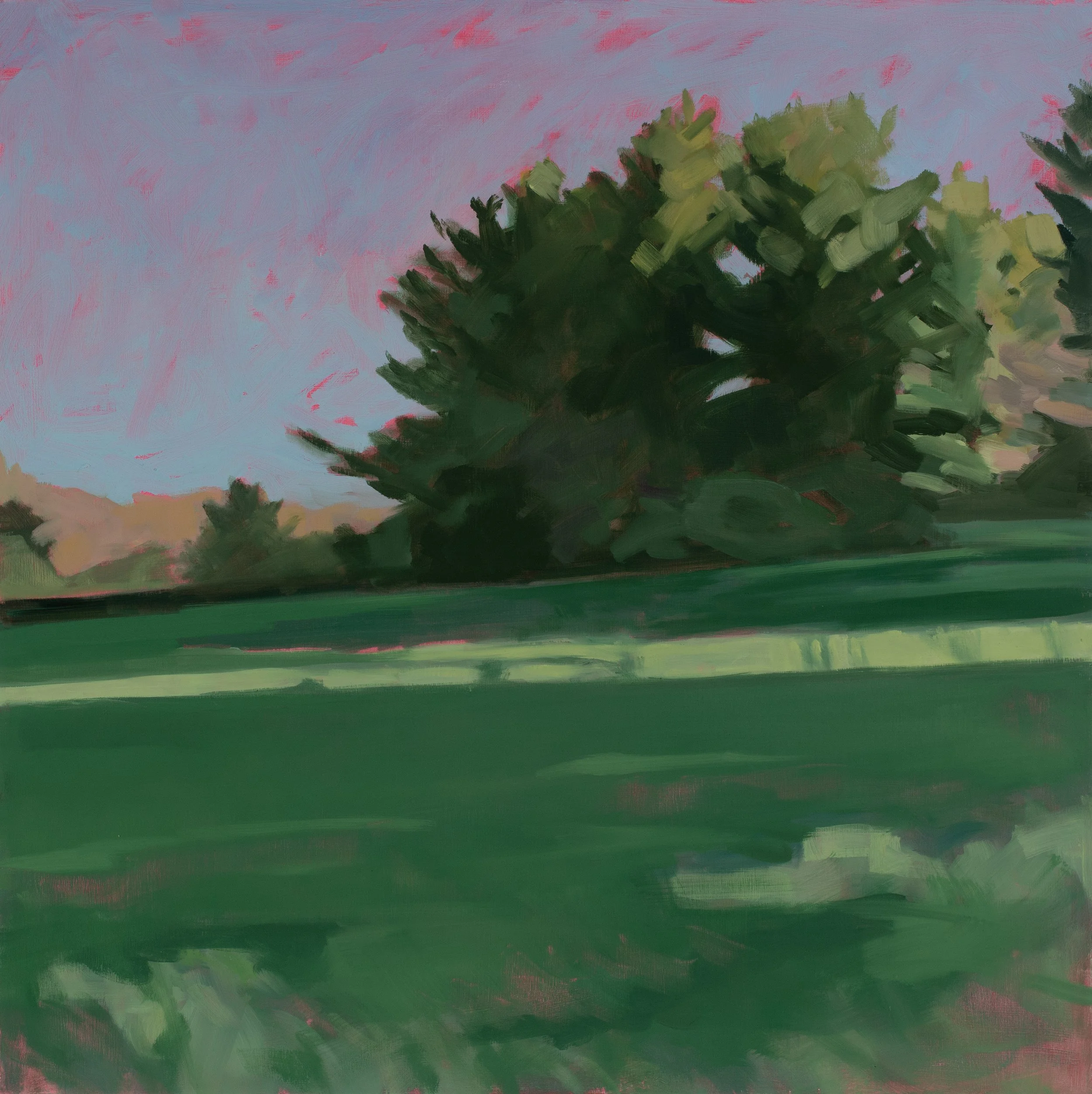    Last Light, 2025    Oil on linen  24 × 24 inches 