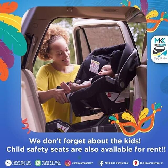 MKK Car Rental N.V. values a child's safety and that's why we rent child safety seats👶❤️ Just ask for one when you rent from us👍
&bull;
&bull;
&bull;
#mkkcarrental #carrental #curacao #rentalservices #caribean #island #kids #child #safe #safetyfirs