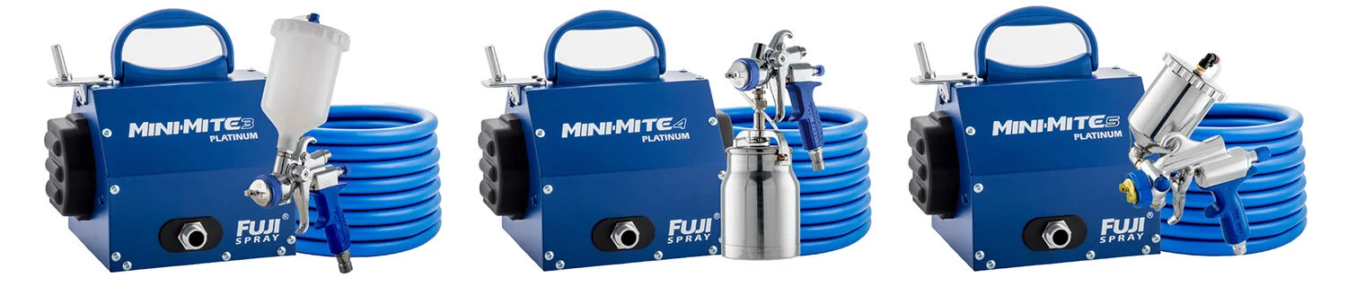 Fuji Mini-Mite Platinum 3, Platinum 4, and Platinum 5 HVLP Spray Systems — Award Winning Excellence