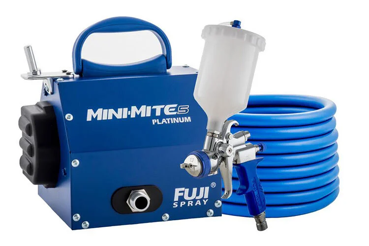 Fuji Spray 2805-T75G-Mini-Mite 5 Platinum HVLP Spray System with T75G Gravity Gun, 20.3-oz. Cup, 1.3mm Air Cap