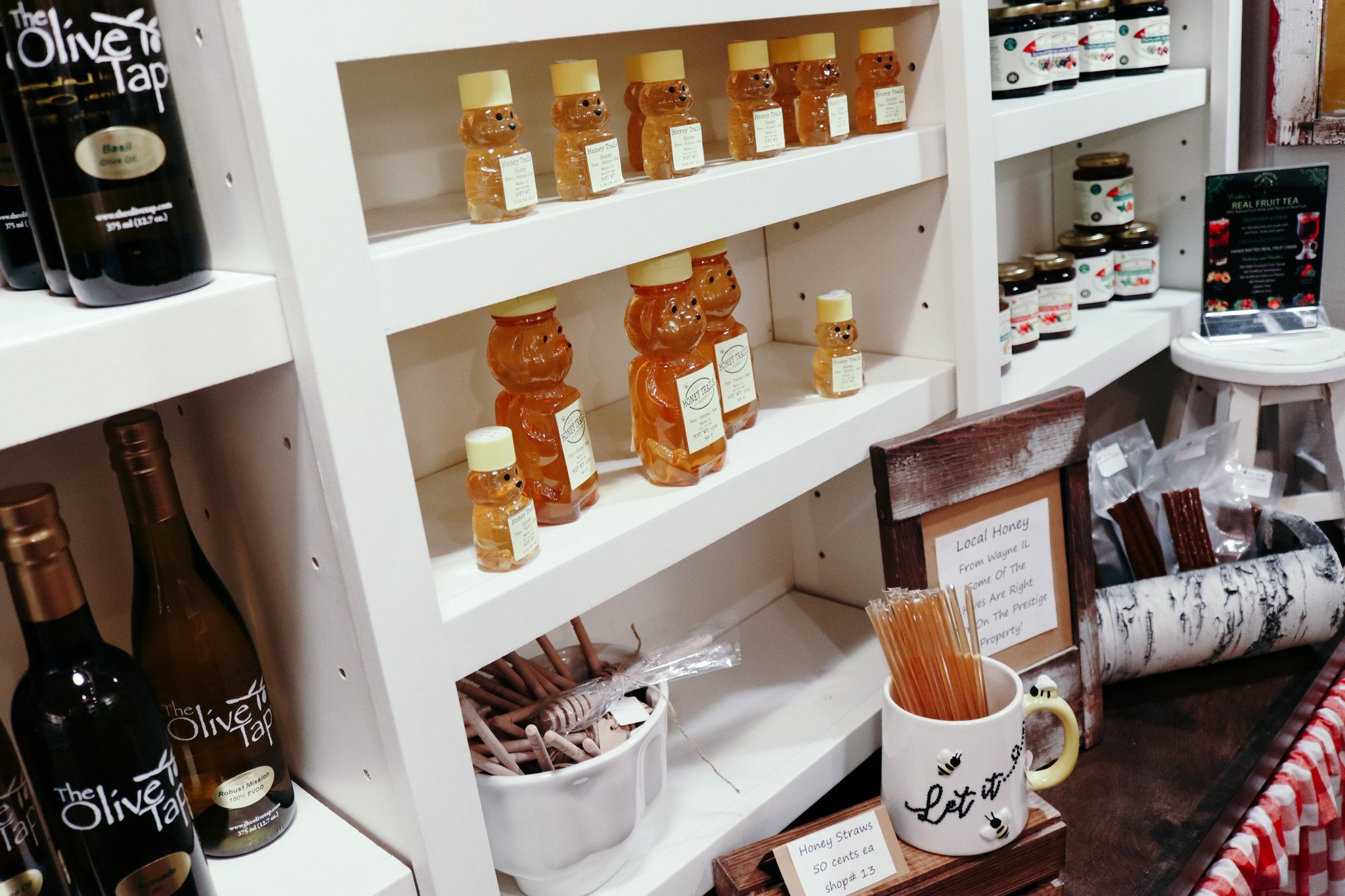 HEY THERE, HONEY! 🍯

Did you know we sell local Honey Trails honey from Wayne, IL in our market? You can find it in our Country Biscuit General Store! Don't forget to snag some local seasoning rubs or a delicious bottle of olive oil, too. We are ope