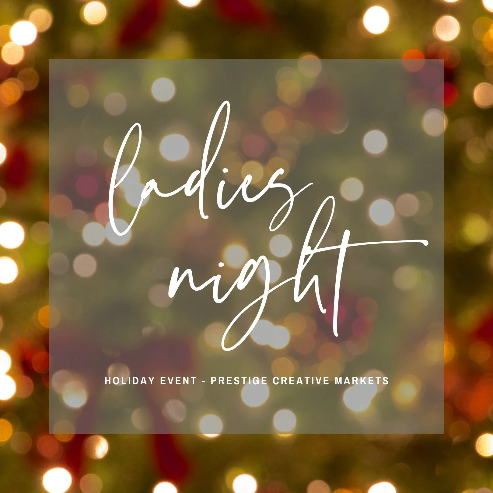 LADIES NIGHT TICKETS ARE ON SALE! 🎄

Join us on Thursday, November 13th from 6PM &ndash; 9PM for our annual Ladies Night Out Sip + Shop Holiday Event! Step into our winter wonderland and get into the holiday spirit. Your ticket includes access to ev