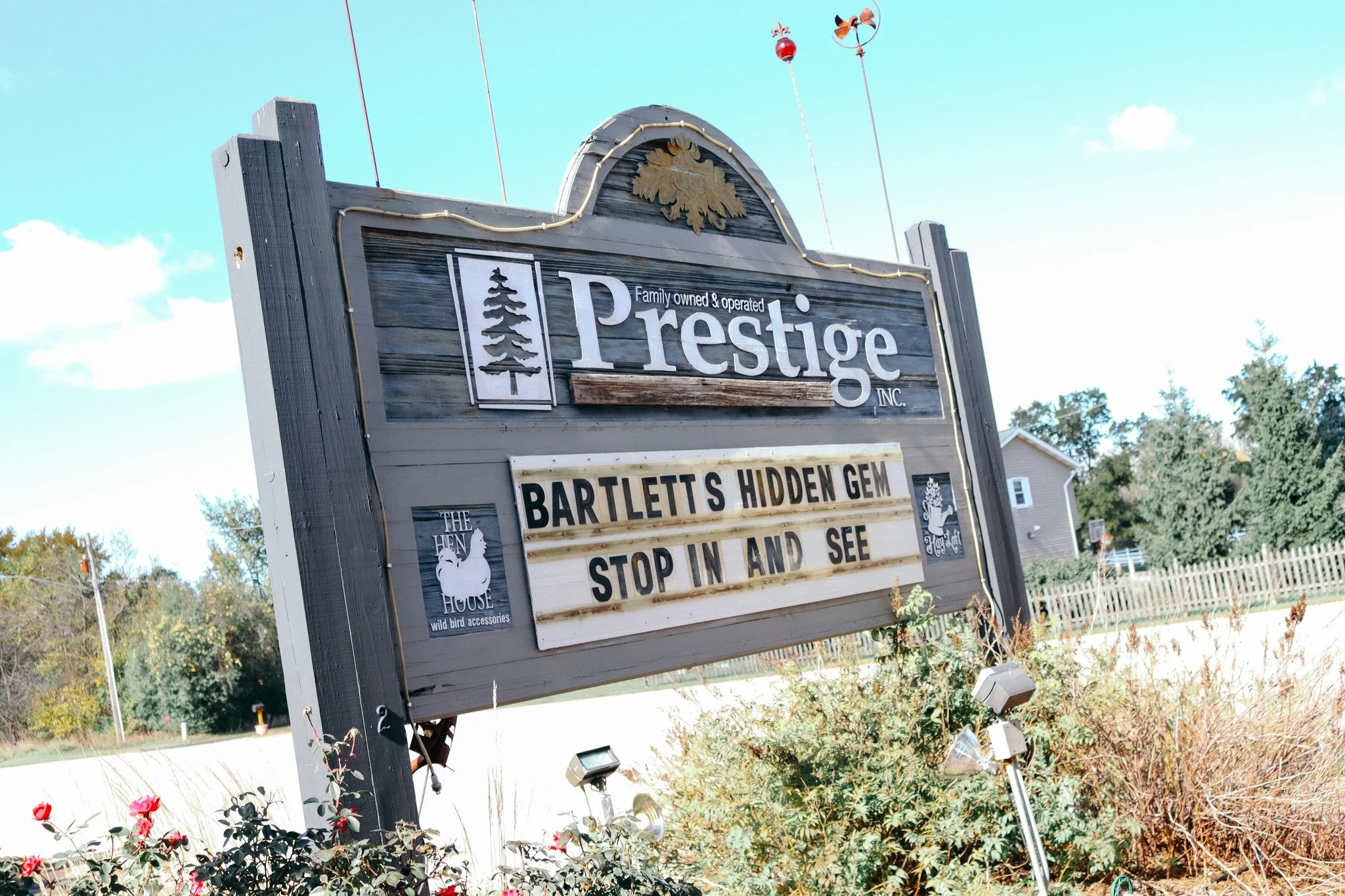 IT'S SUNDAY FUNDAY AT PRESTIGE!

We are conveniently located on the south side of Army Trail Road, just 1/2 mile east of Bartlett High School. With over 90 on-site small shops, there's something for everyone. Grab a friend, stop in, and discover all 