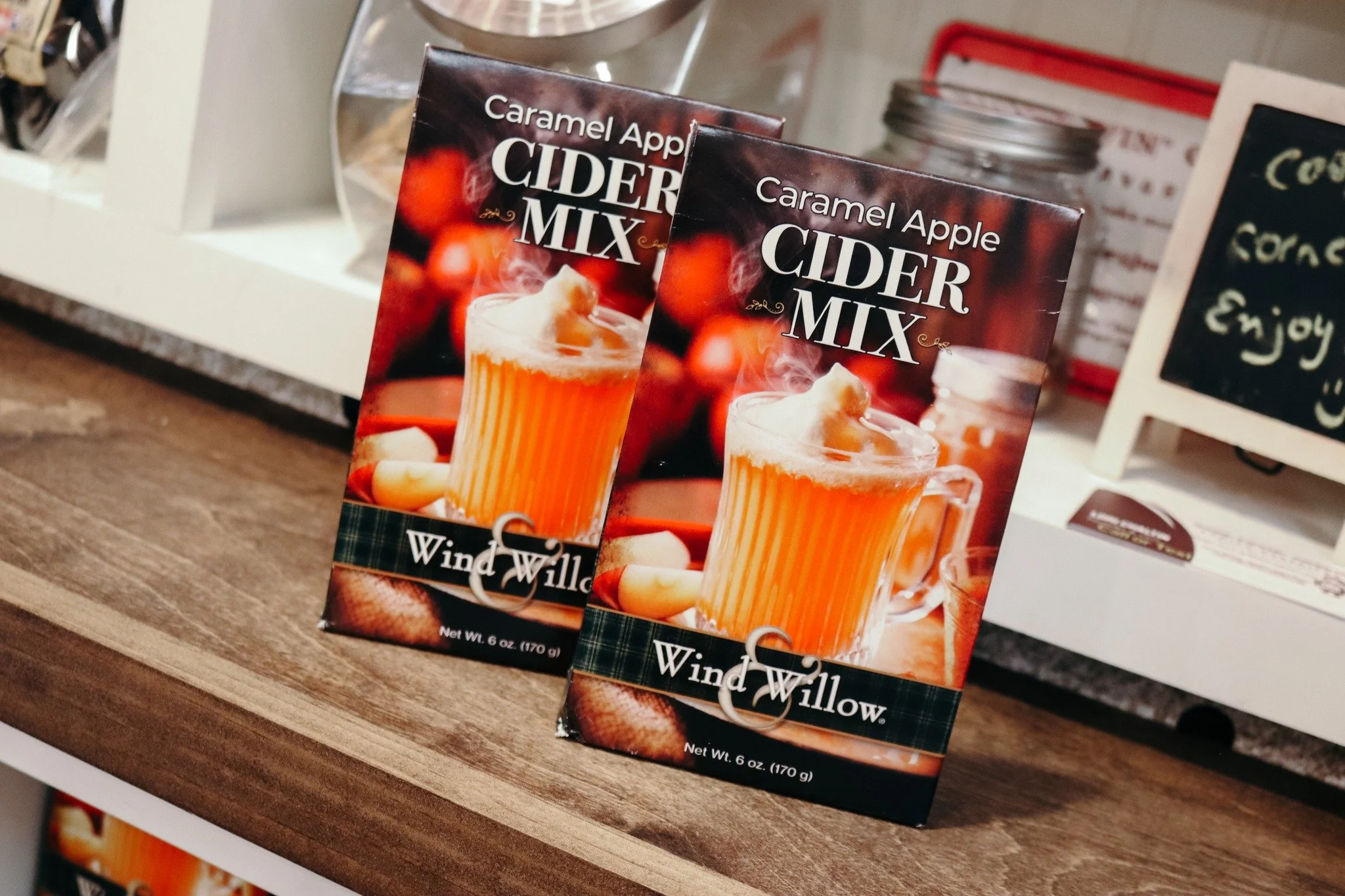 SIPS FOR THE SEASON 🍎

Bring a little warmth to every gathering this season with Wind &amp; Willow&rsquo;s Caramel Apple Cider Mix! Perfect for holiday parties, hostess gifts, teacher treats, or just sipping while wrapping presents. Find it at our b