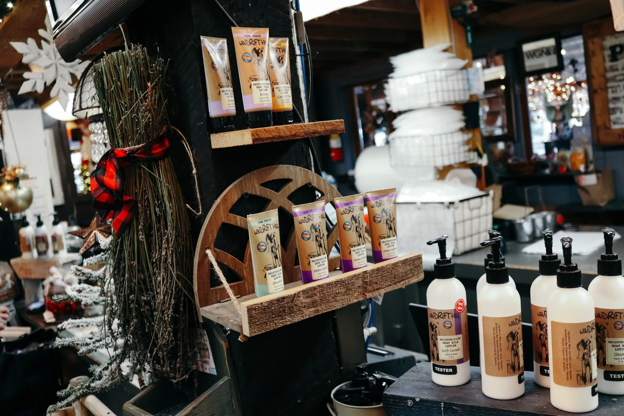 KEEP THOSE WINTER HANDS MOISTURIZED! ❄

Check out our featured farm-fresh Windrift Hill Moisturizing Goat Milk Lotion at our front counter! It is available in scented and unscented varieties and is the perfect size for your purse or car. We open tomo