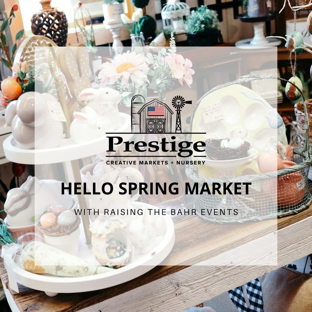 WILL WE SEE YOU AT THE HELLO SPRING MARKET? 🌷

Say hello to the season with handmade goods and local finds during our special market with @raisingthebahr_events! Join us Saturday, April 18th from 10AM &ndash; 4PM and shop d&eacute;cor, handmade craf