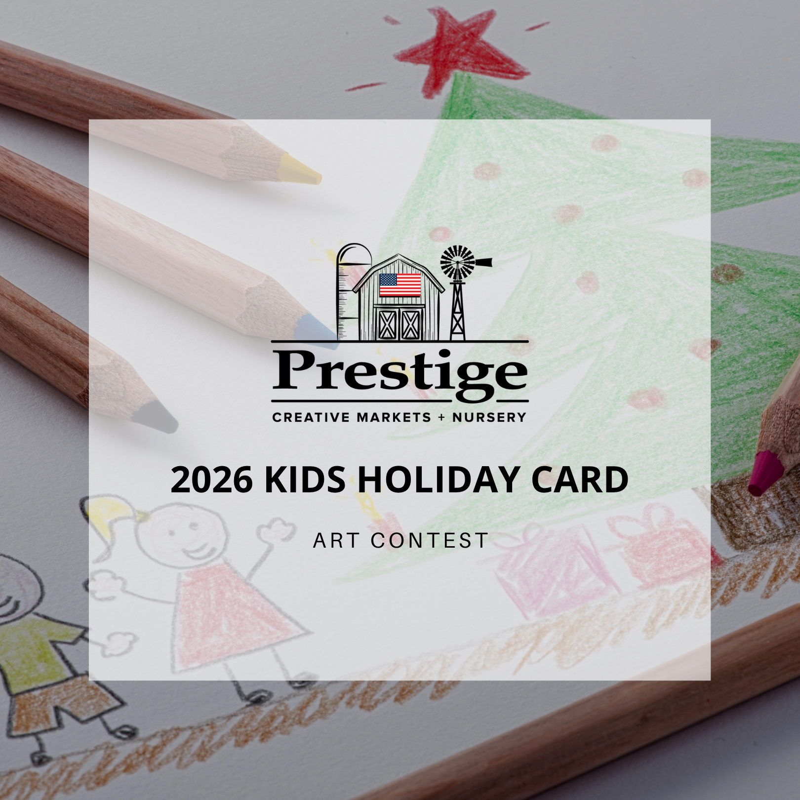 2026 Kids Holiday Card Art Contest at Prestige Creative Markets