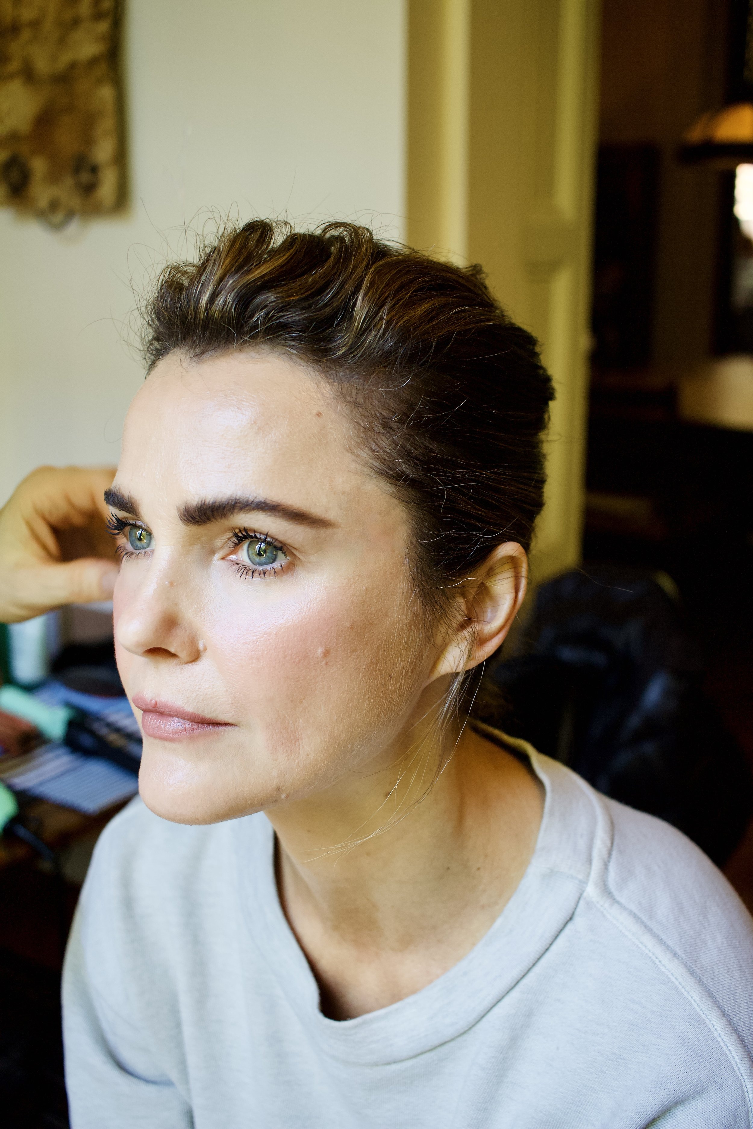 Keri Russell appearance on Late Night with Seth Meyers - Leather