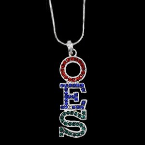 OES letter necklace silver