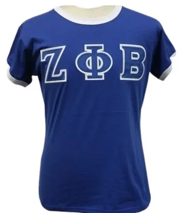Zeta Ringer Tee Shirt Bue