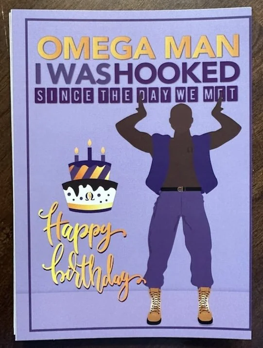 Omega Greeting Card