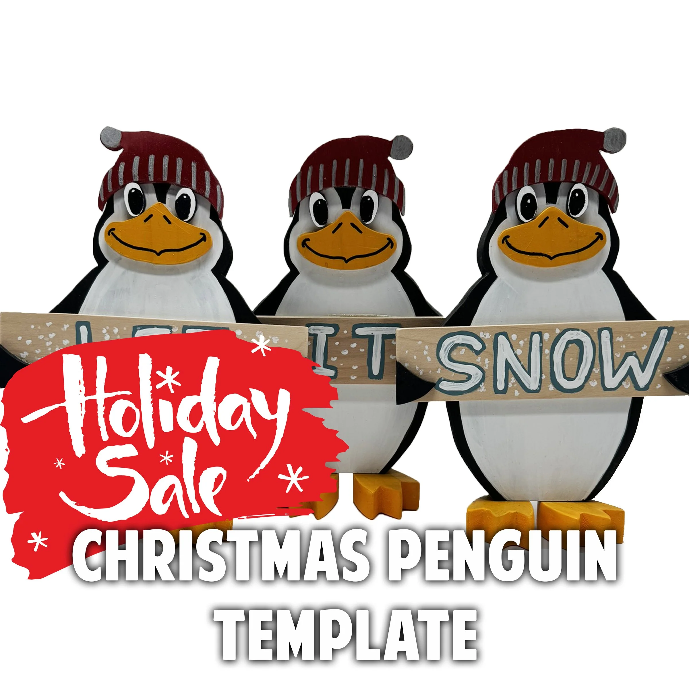 Christmas Penguin Template