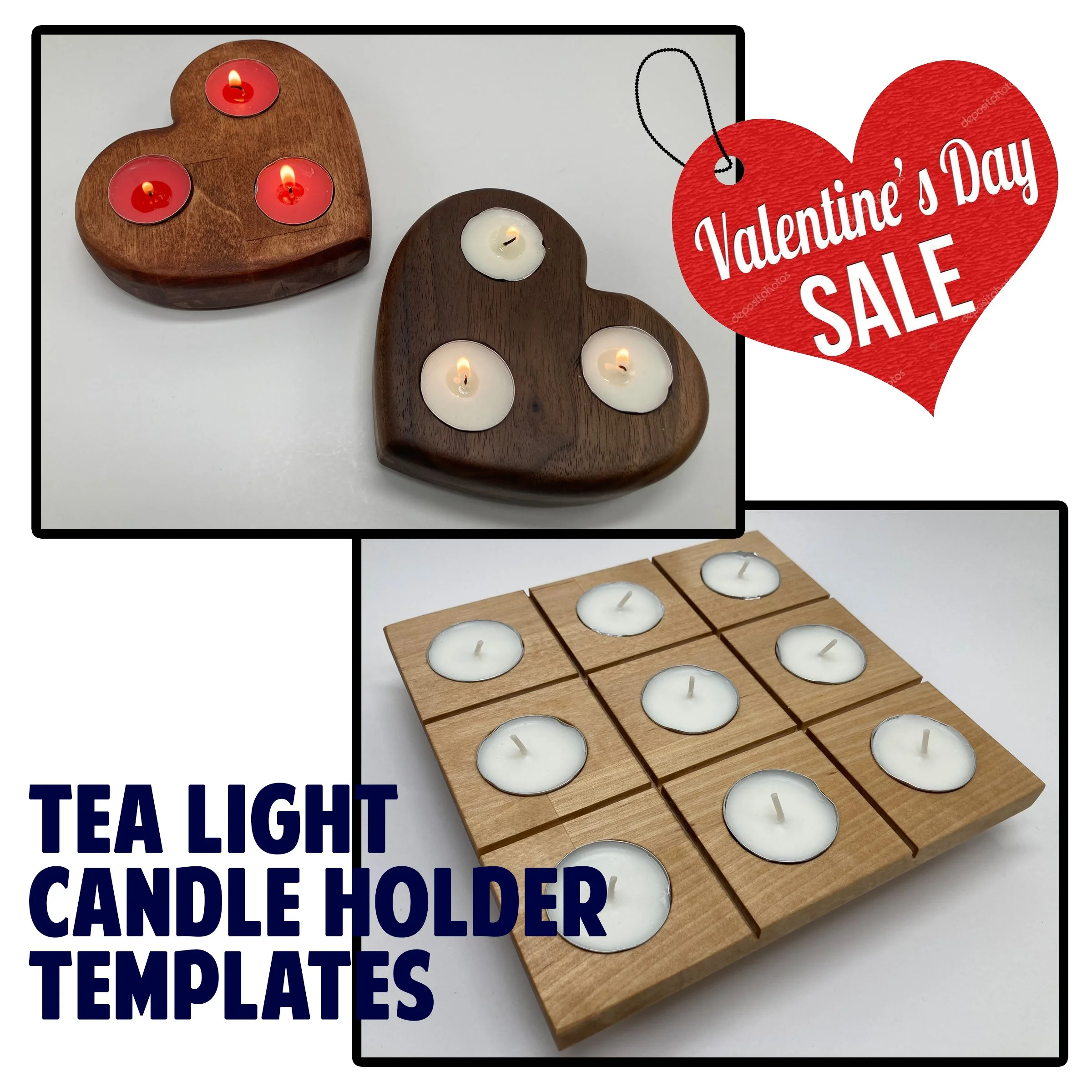 Tea Light Holder Template Bundle