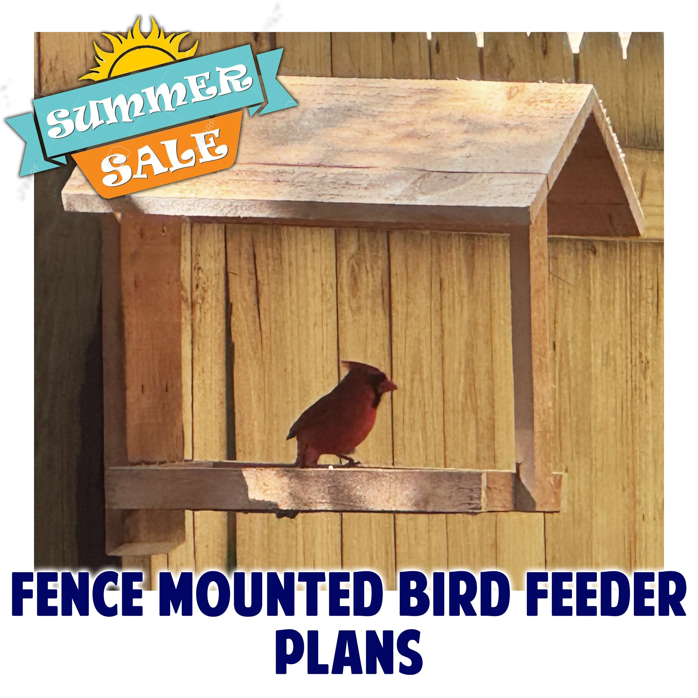 Fence Mounted Bird Feeder Plans