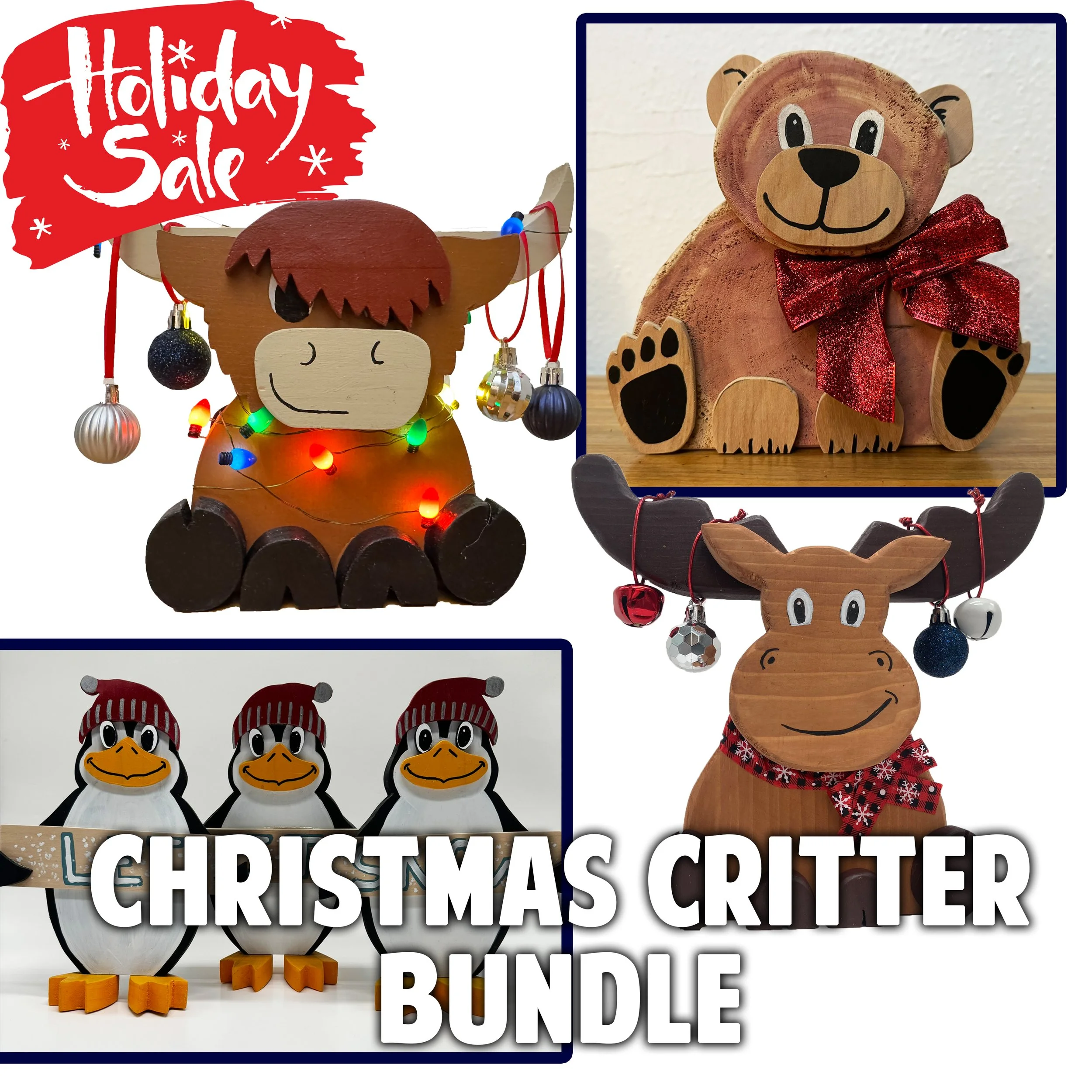 Christmas Critter Bundle - 4 Projects!!