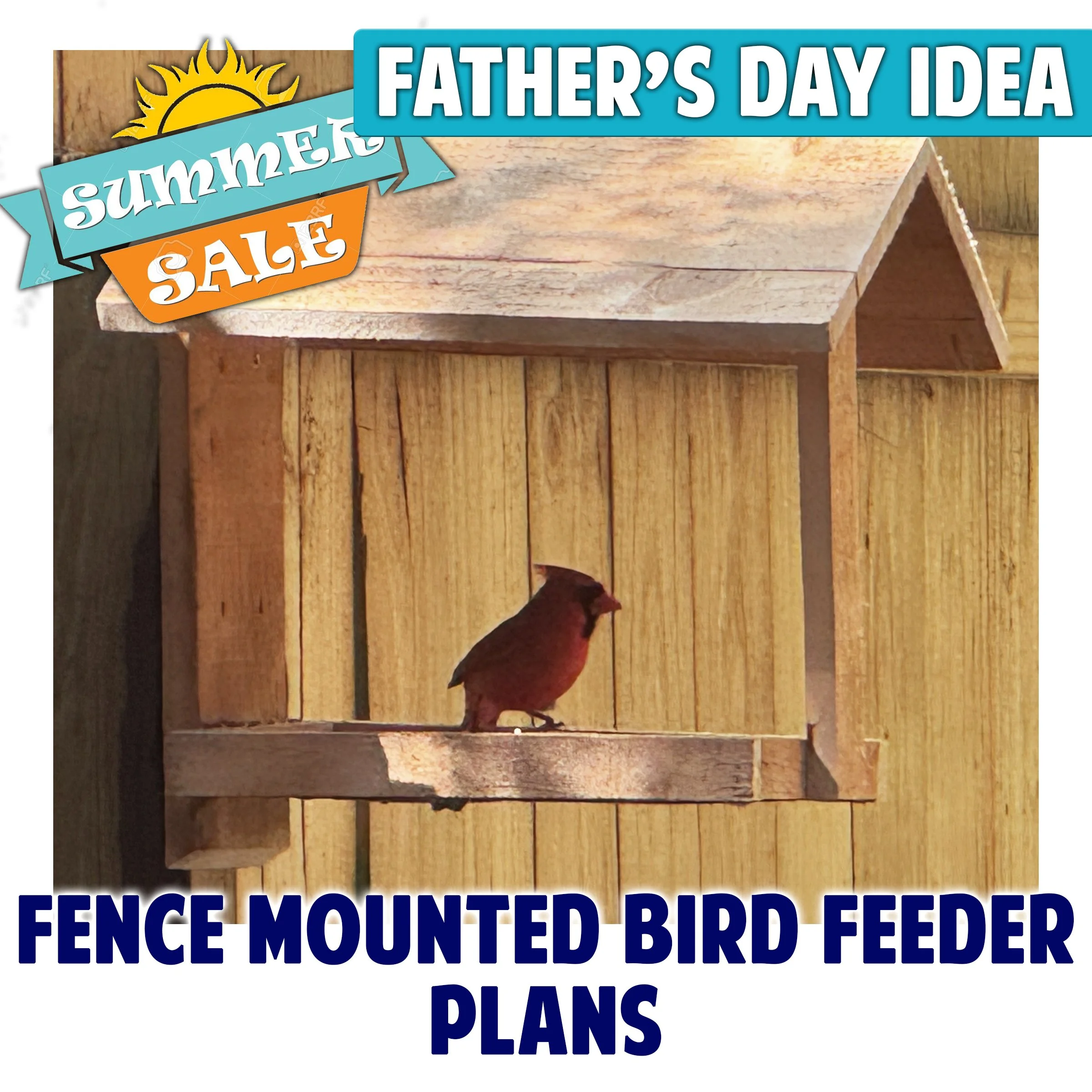 Fence Mounted Bird Feeder Plans