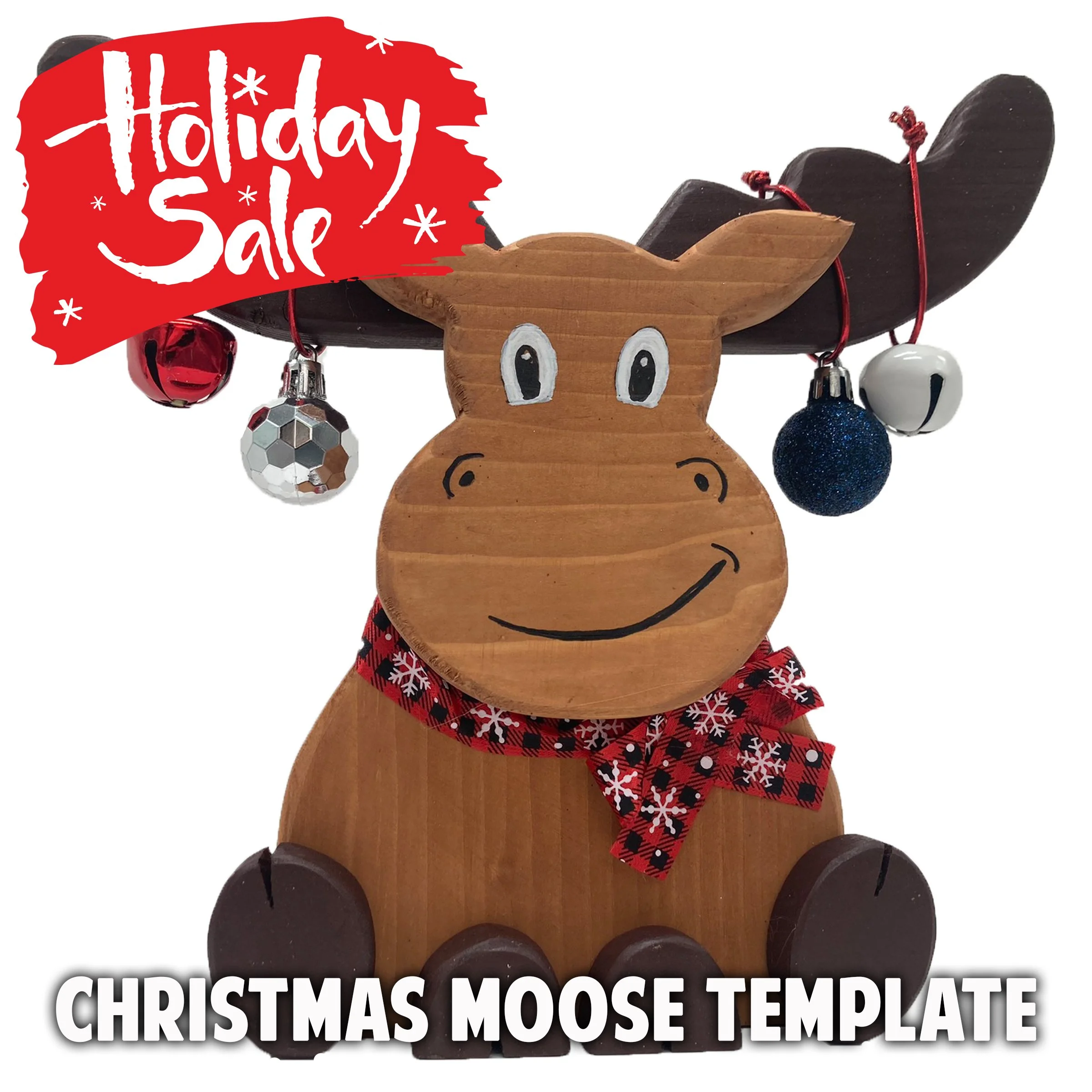 Christmas Moose Template
