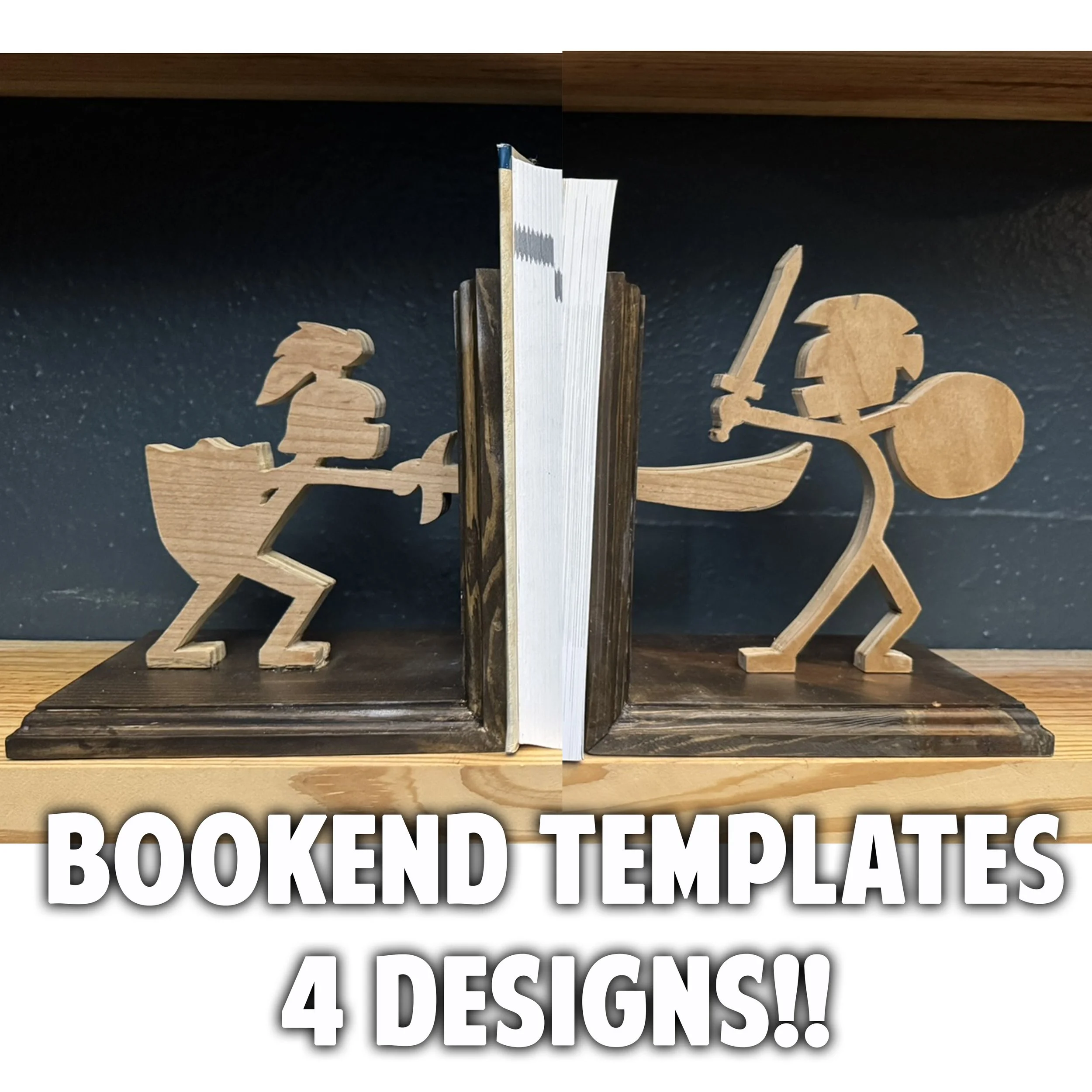 Bookend Template Bundle - 4 Designs!