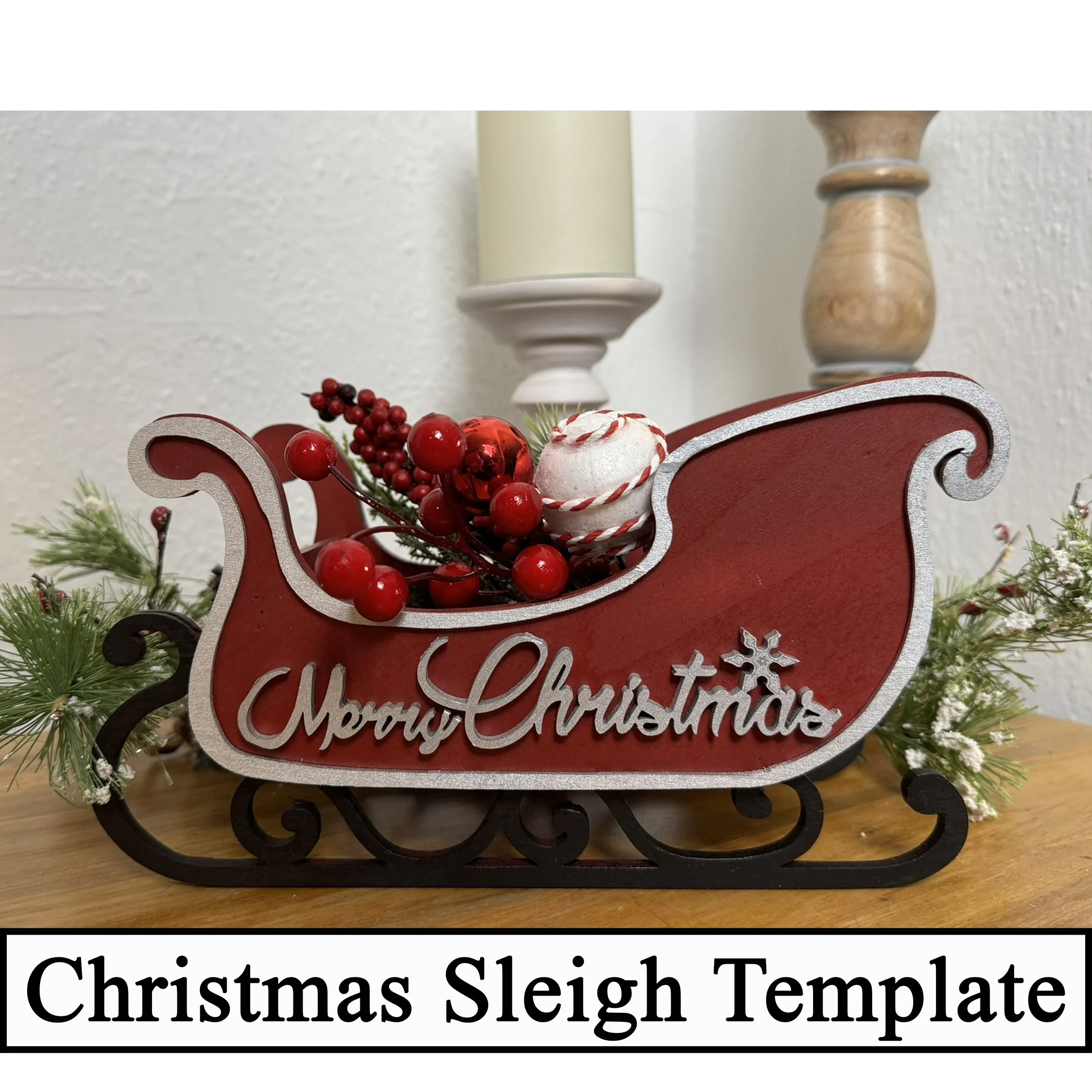 Christmas Sleigh Template