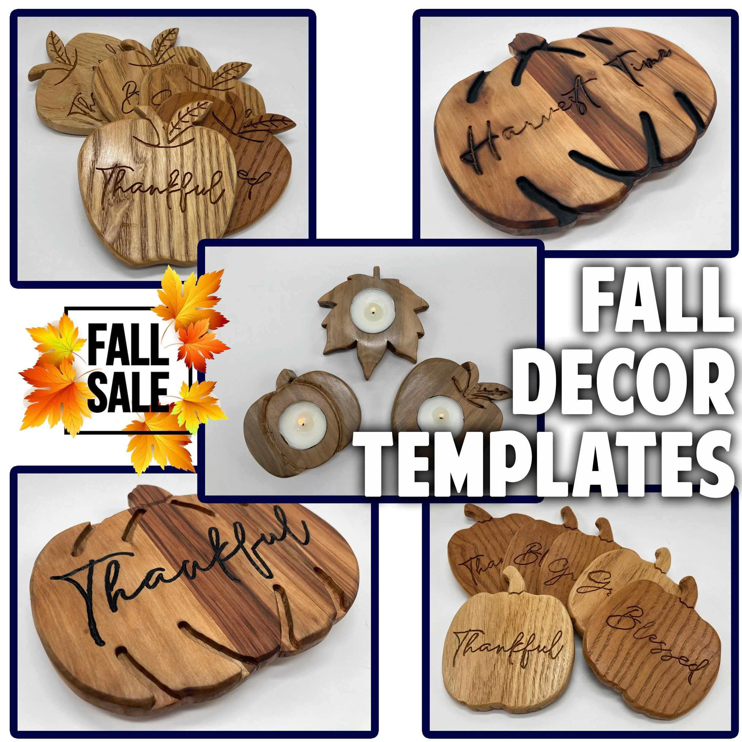 Template Bundle - 3 Fall Décor Projects
