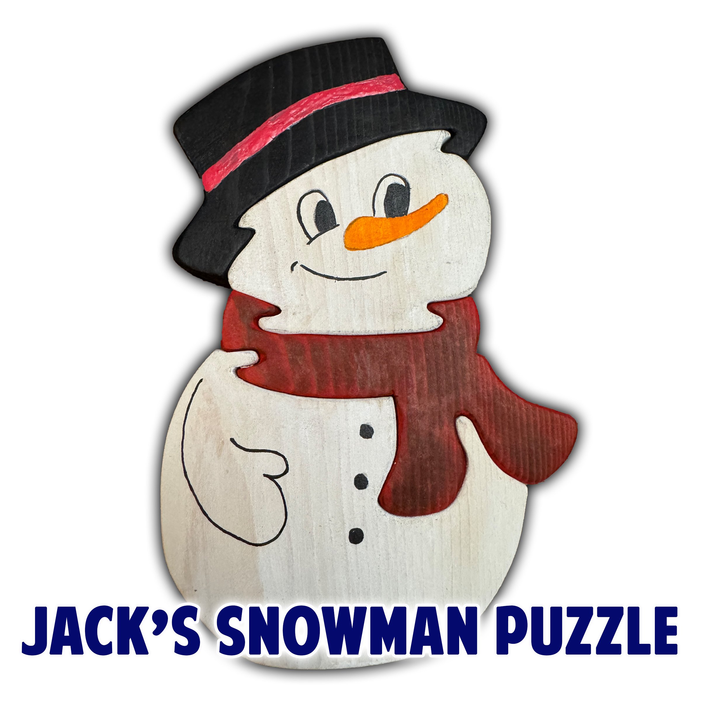Jack's Snowman Puzzle Template