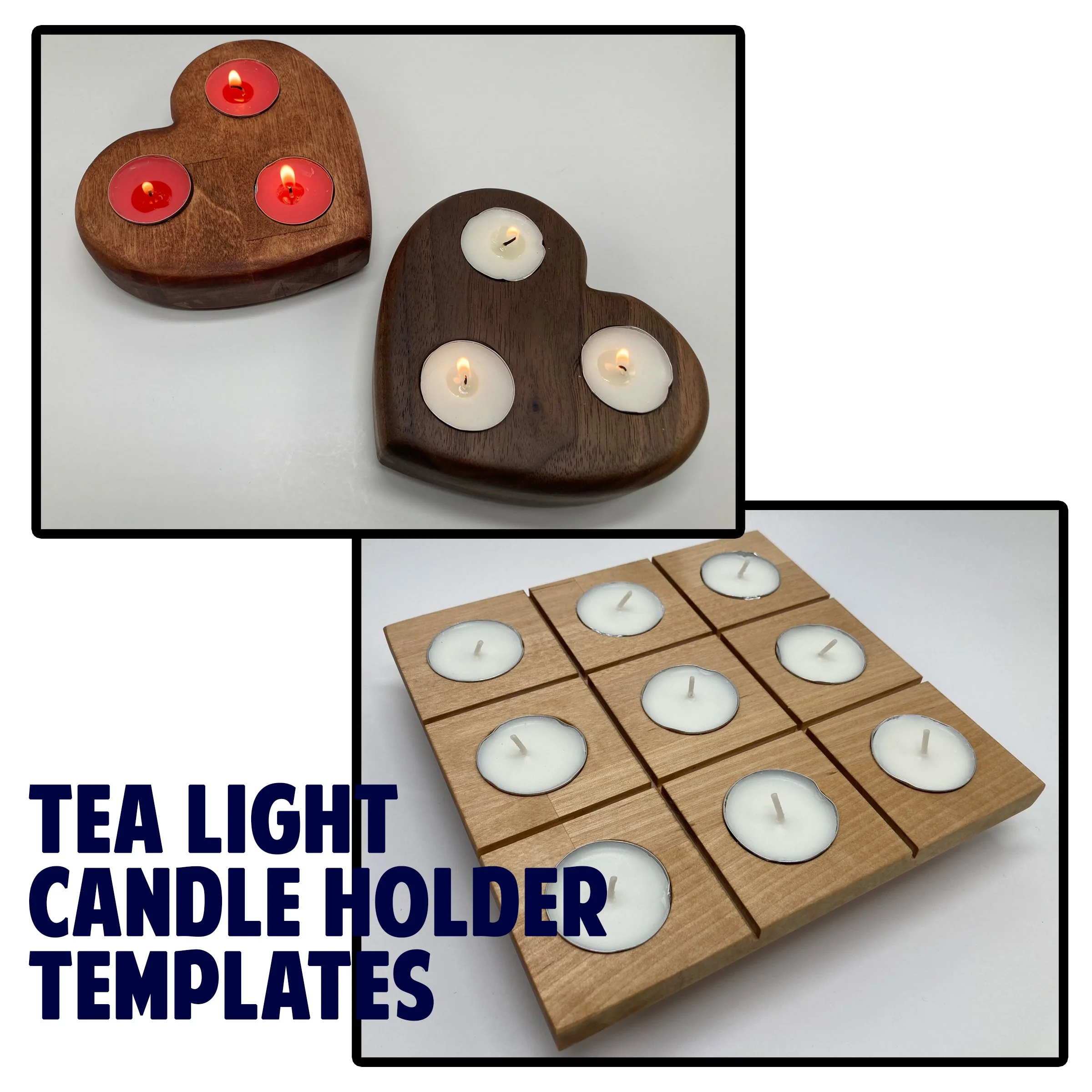Tea Light Holder Template Bundle