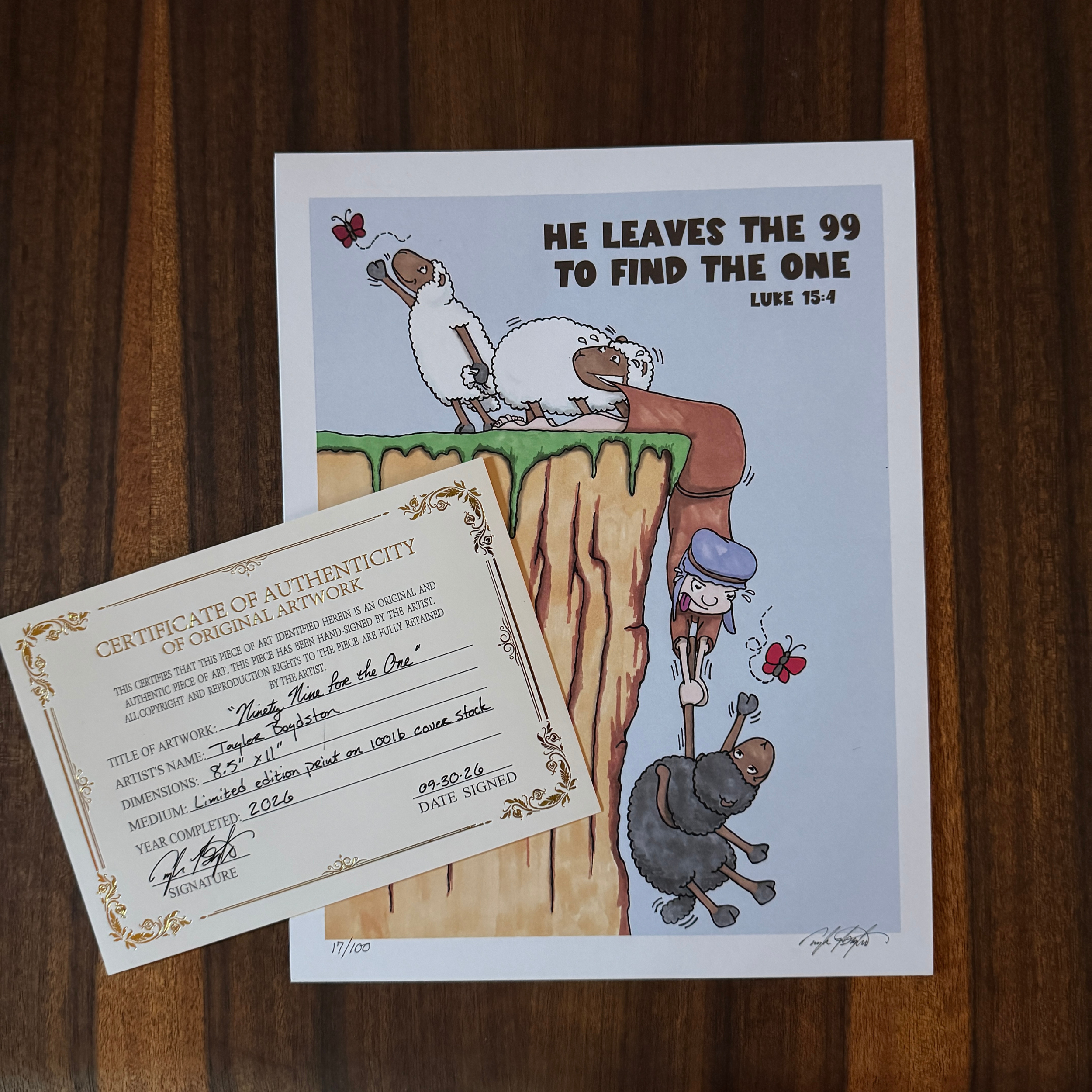 Ninety Nine for One Print W. Certificate 1.png