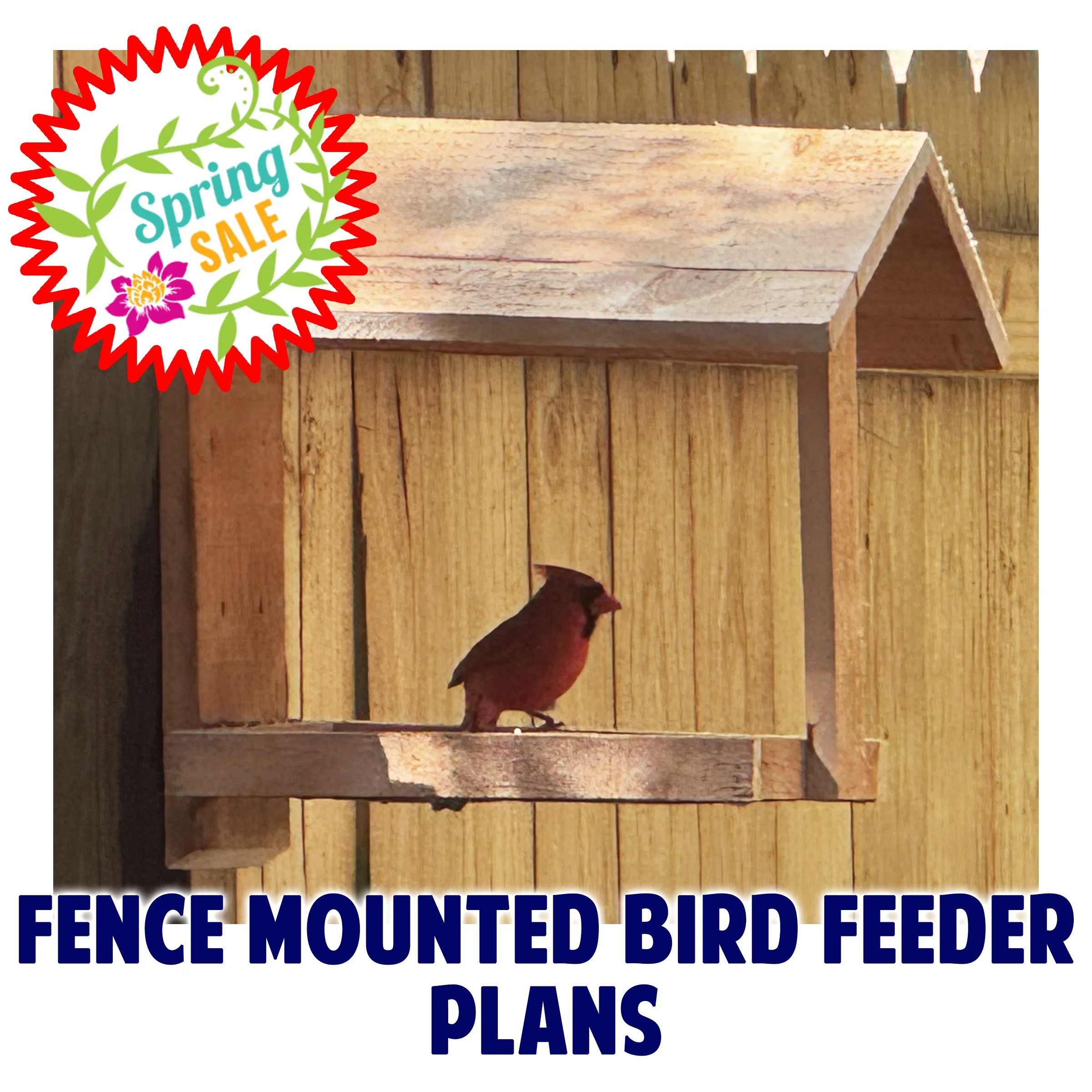 Fence Mounted Bird Feeder Plans