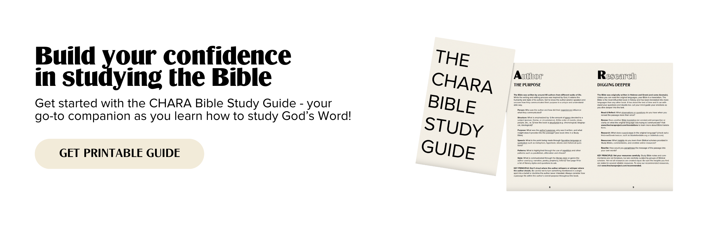 The Chara Bible Study Guide