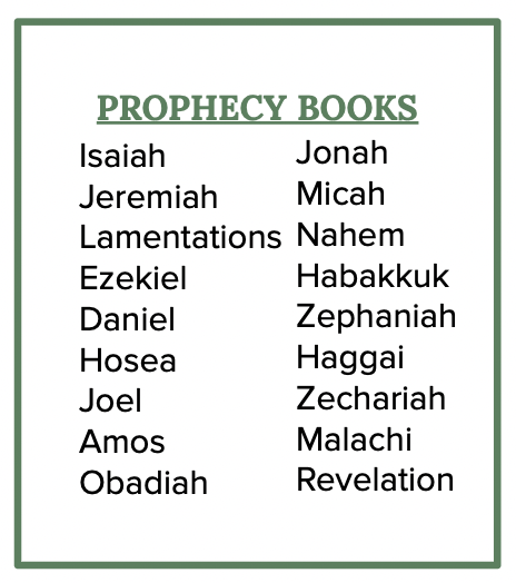 what types of writing are in the bible