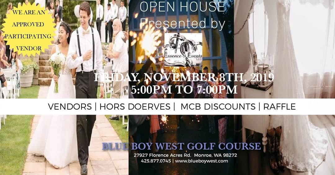 Thrilled to be participating as a vendor at this open house on Friday 11/8 from 5p-7p, presented by @essenceofevents at the Blue Boy West golf club in Monroe! We'll have gorgeous flowers on display, discounts for MCB couples, and are offering a raffl