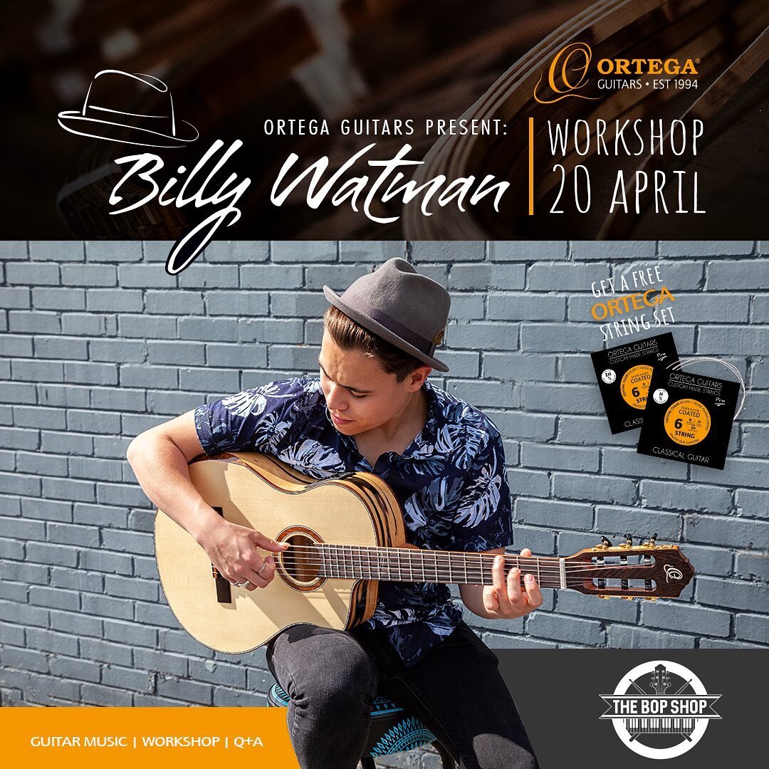 We&rsquo;ve got the awesome @billywatmanguitar coming through our doors April 20th from 7pm. Very limited space available and spaces are going fast!! Drop us a call/email or message to secure your FREE ticket! 🎸