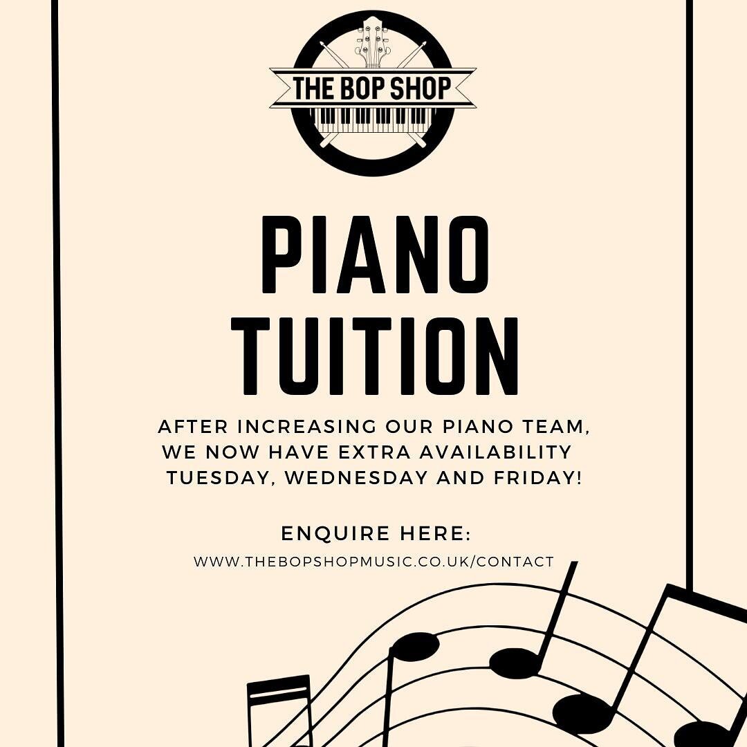 After being fully booked for Piano lessons for months, we have increased our piano team and can now take on new students! Contact us to book your lesson now before the slots go! 🎹 🎶