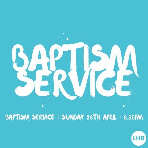Just a reminder that we have our Baptism service on Sunday 28th April at 6.30pm! 

This is a service that you don&rsquo;t want to miss! 🙌🏻