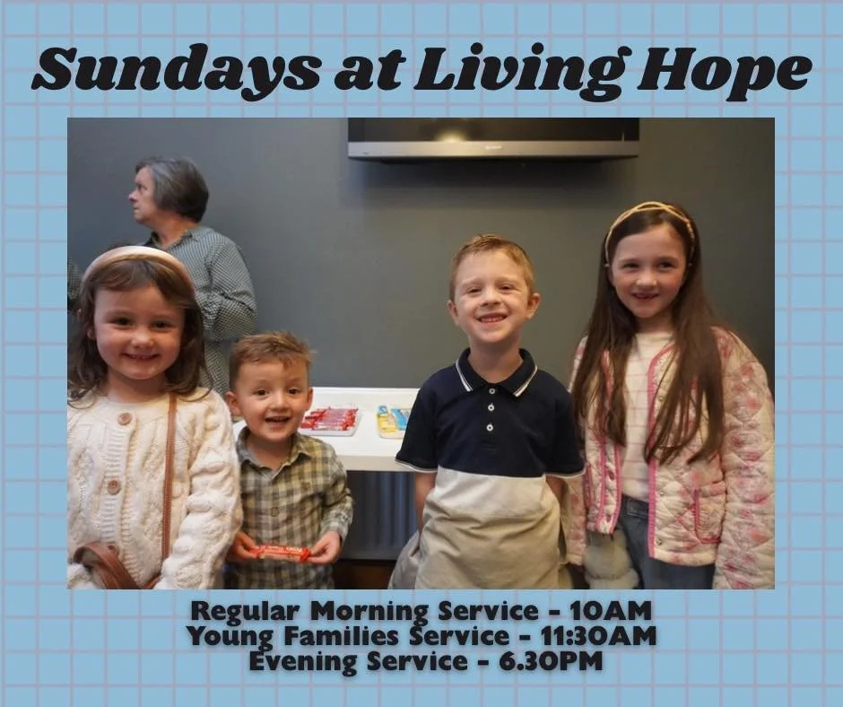 We have something for everyone this Sunday at Living Hope Belfast! 🤝

At 10.00am Pastor Matt continues our series looking at &ldquo;The Presence of Worship&rdquo;. 💡

11.30am looks a little different as we gather for all the fun of our Young Famili