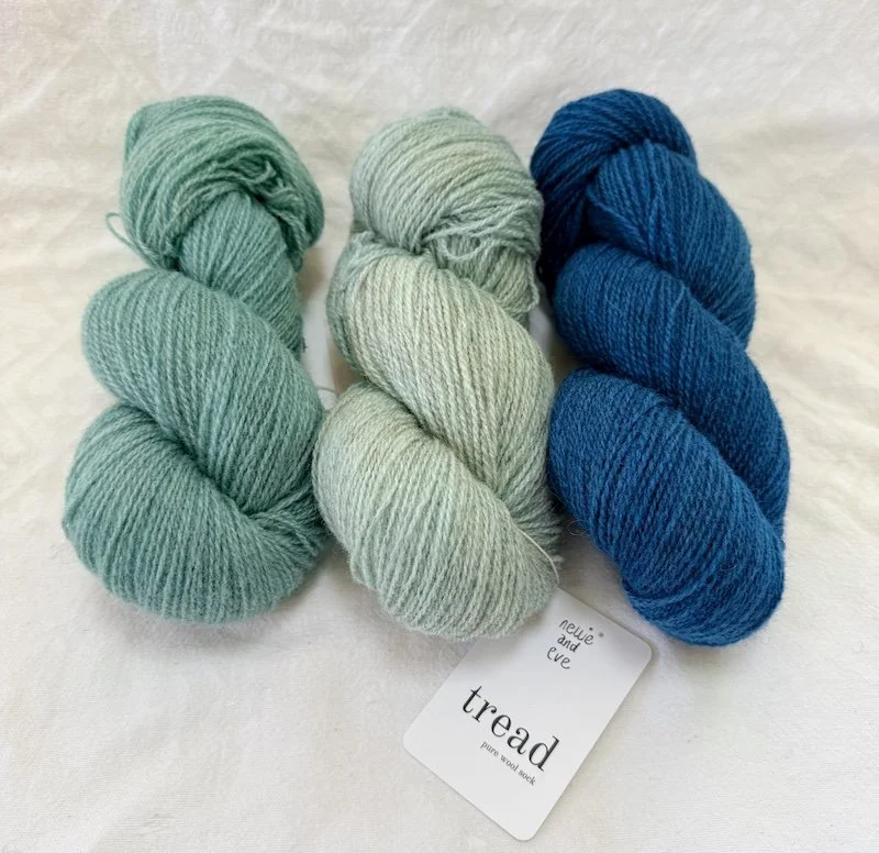 Tread Wool Sock - Blues
