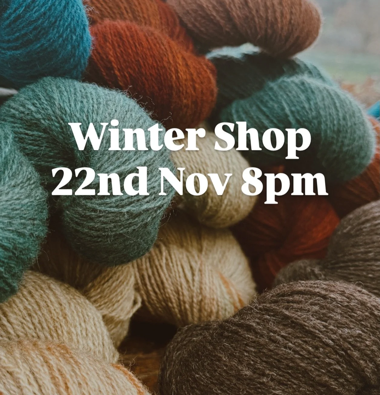 Winter is coming... 🎄 Join us on 22nd Nov, 8pm (GMT) for our winter collection featuring locally produced Shetland and British wool in DK &amp; 4ply, plus exclusive sock sets and a little something extra 🎁. Newsletter subscribers, you&rsquo;re in f