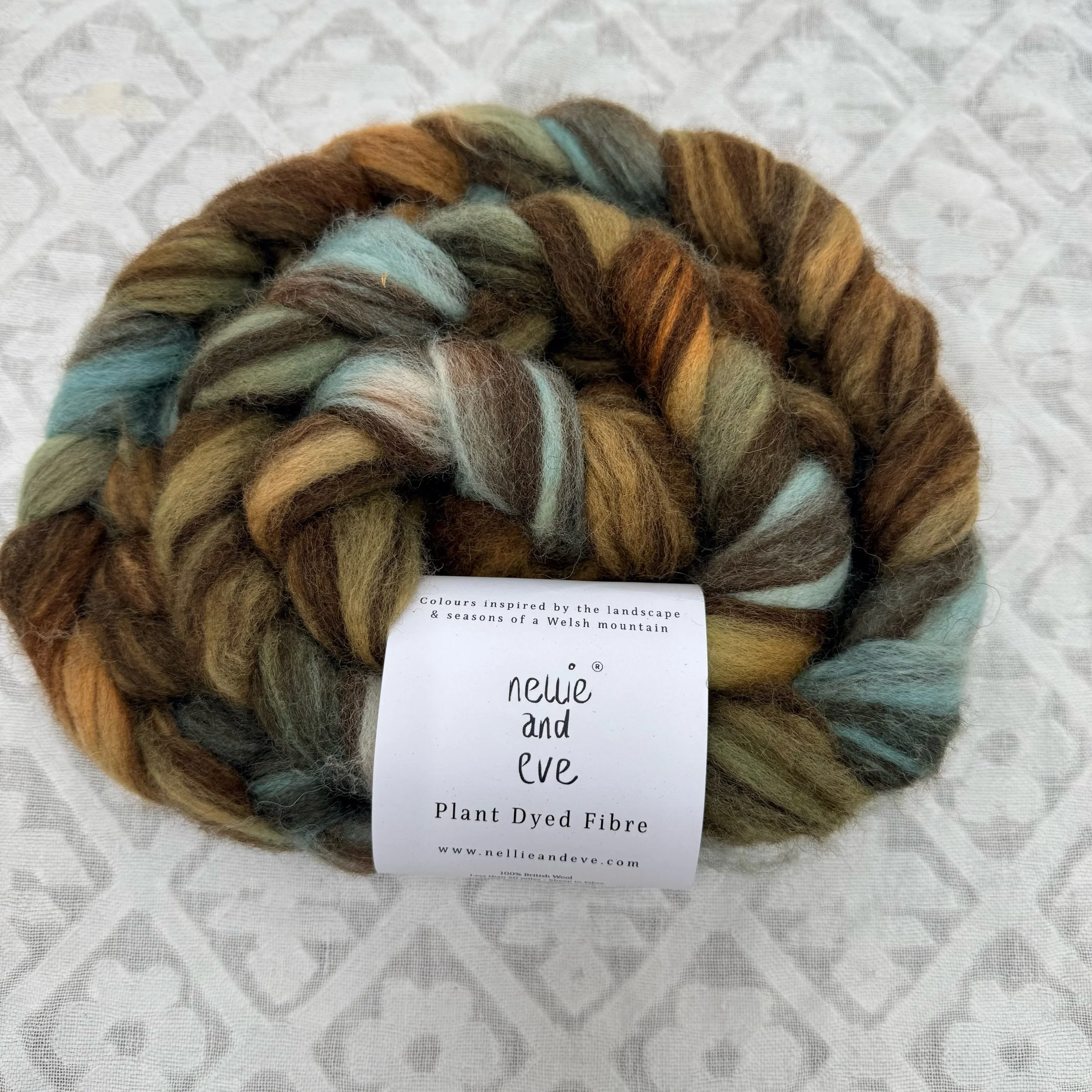Shetland Fibre Tops - Moor & Mountain Sky