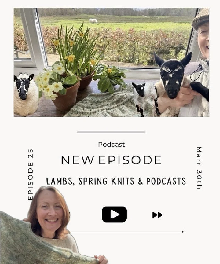 New podcast episode on YouTube! We dive into your podcast recommendations &amp; some of my favs too.
Spring knitting, and a tour of the lambing shed. Make sure to subscribe to the newsletter for more updates, dropping tomorrow! 🌞

#nellieandeve #you