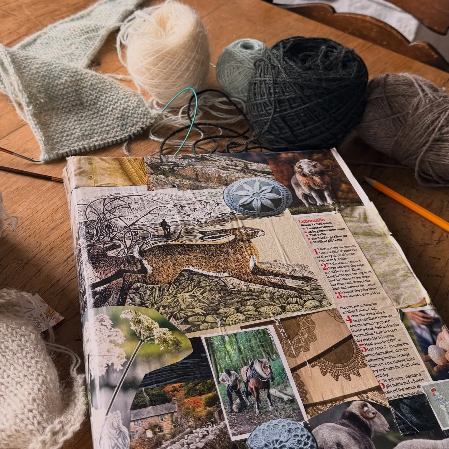 My trusty binder, where I scribble project notes, ideas and keep swatches in &amp; cuttings torn out from magazines before the digital world took over.
I love having something tactile to hold, to write in and reference for inspiration 🤎

#nellieande