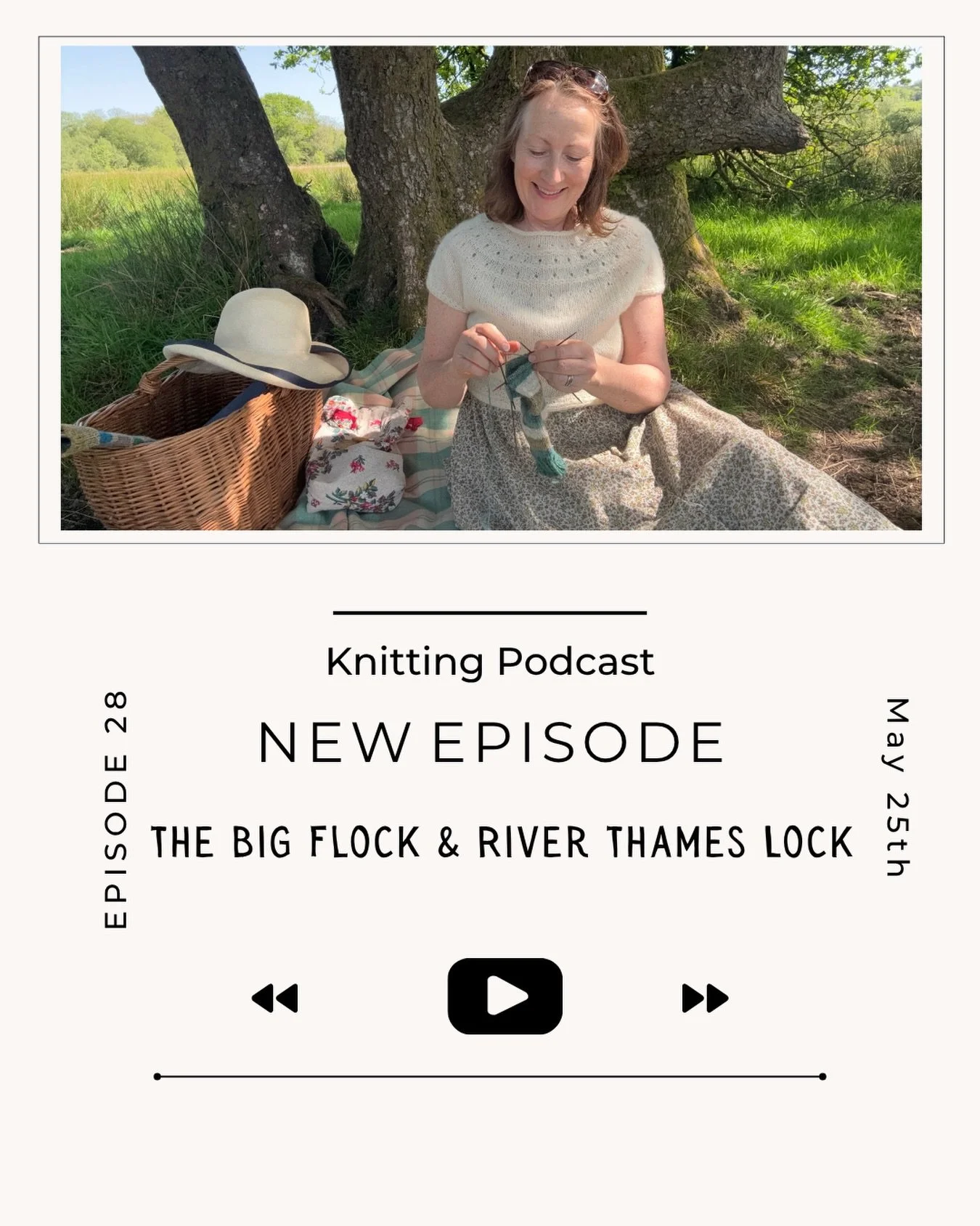 New episode of the knitting podcast is now live on my YouTube channel.
Chats about The Big Flock, latest wip and finished garments plus upcoming events.
Link in bio

#nellieandeve #plantdyedyarn #knittingpodcast #youtube