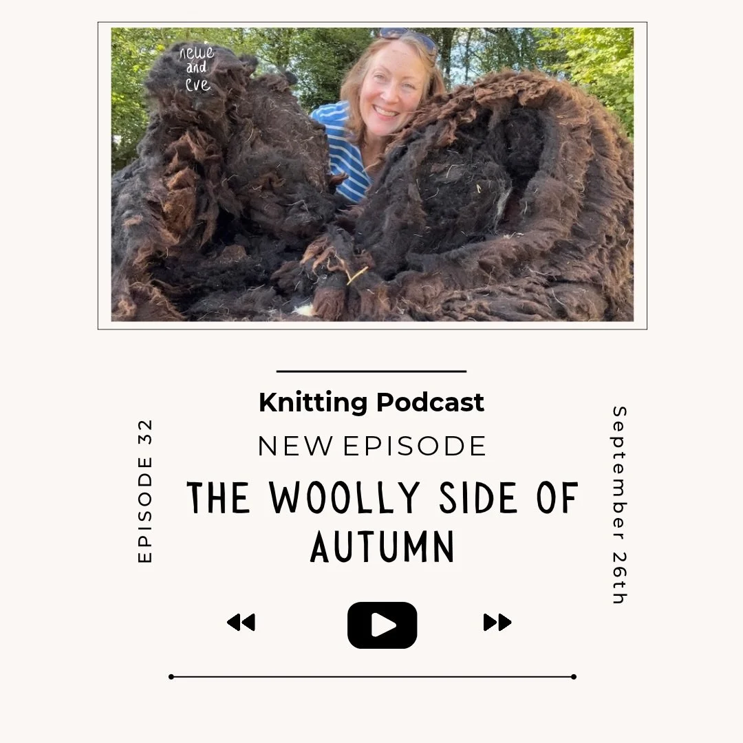 Sorting wool, Autumn thoughts and a new ram!
New episode of the podcast is live.
🐑🧶❤️
Head over to my channel to catch up with what&rsquo;s been happening this week whilst I&rsquo;m elbow deep in fleece.
Link in bio x

#nellieandeve #plantdyedyarn 