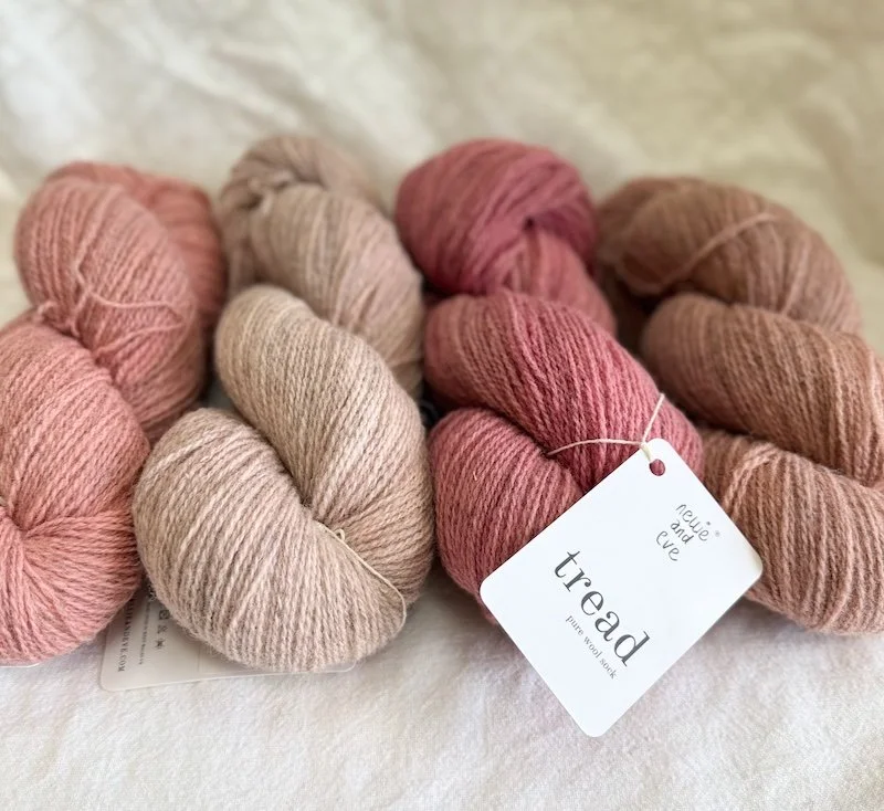 Tread Wool Sock - Pinks