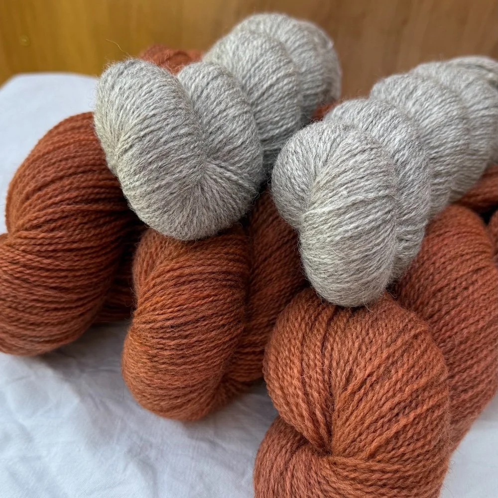Gleniff Sweater Kit - BFL/Masham 4PLY - Red Earth Natural