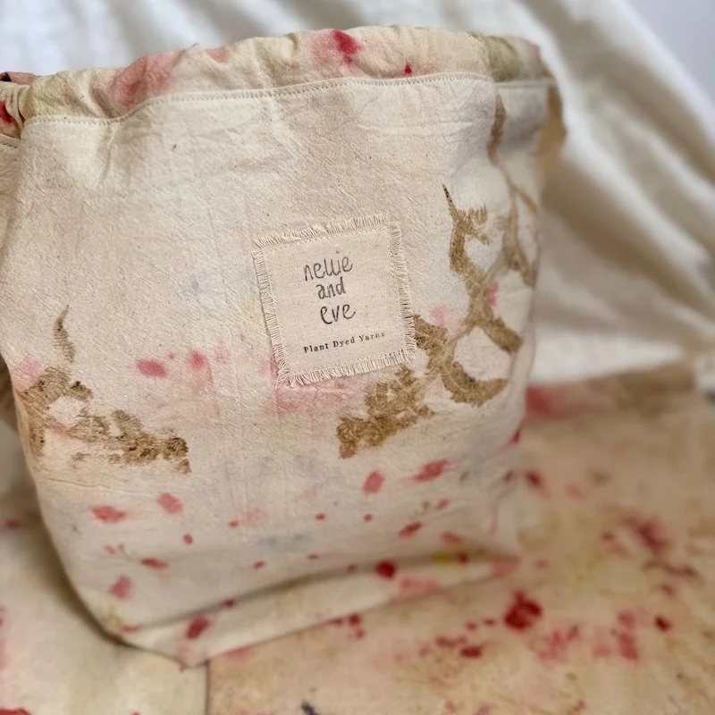 NEW Plant Dyed Project Bag