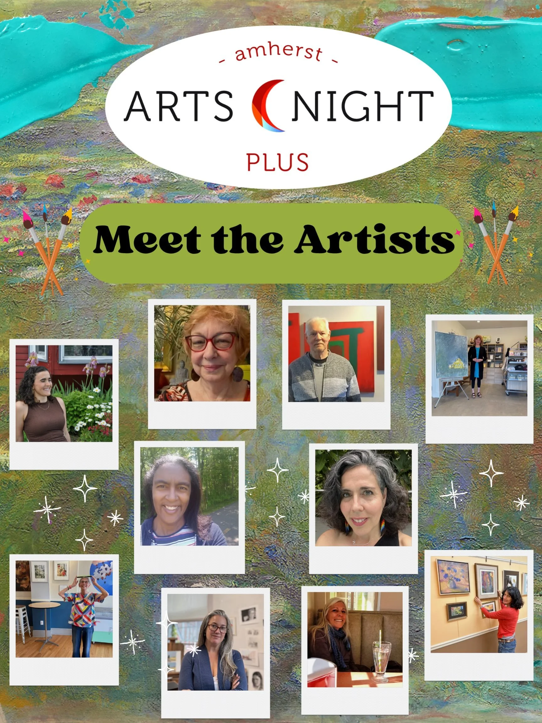 Meet some of the artists for our Amherst Arts Night Plus event happening one week from today on Thursday November 5th from 5-8 pm!🎨🖌️ This year we have so many talented artists paired to be displaying their wonderful art at lots of the lovely downt