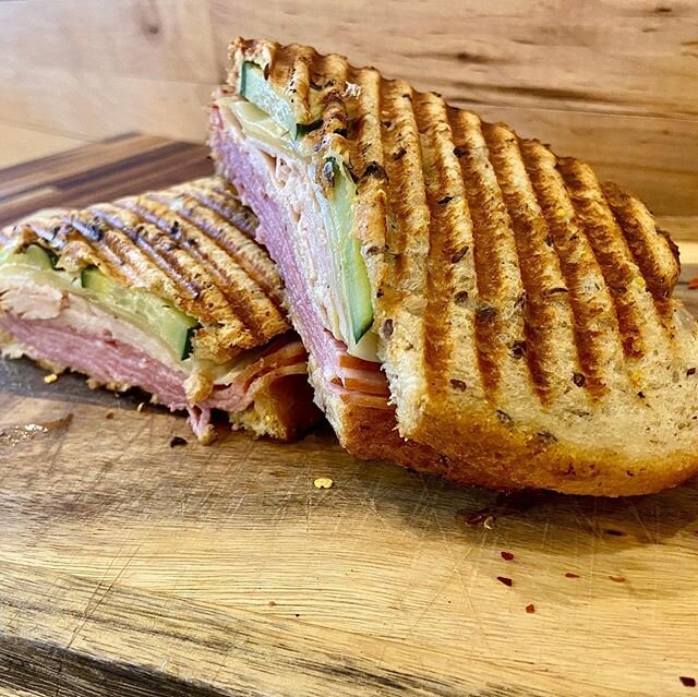 Warm up today with a buttery Cuban sandwich.  Thick ham and turkey slices, melted Swiss cheese, House made pickles and 65 spicy mustard.  Get a little taste of Key West here in Ohio.