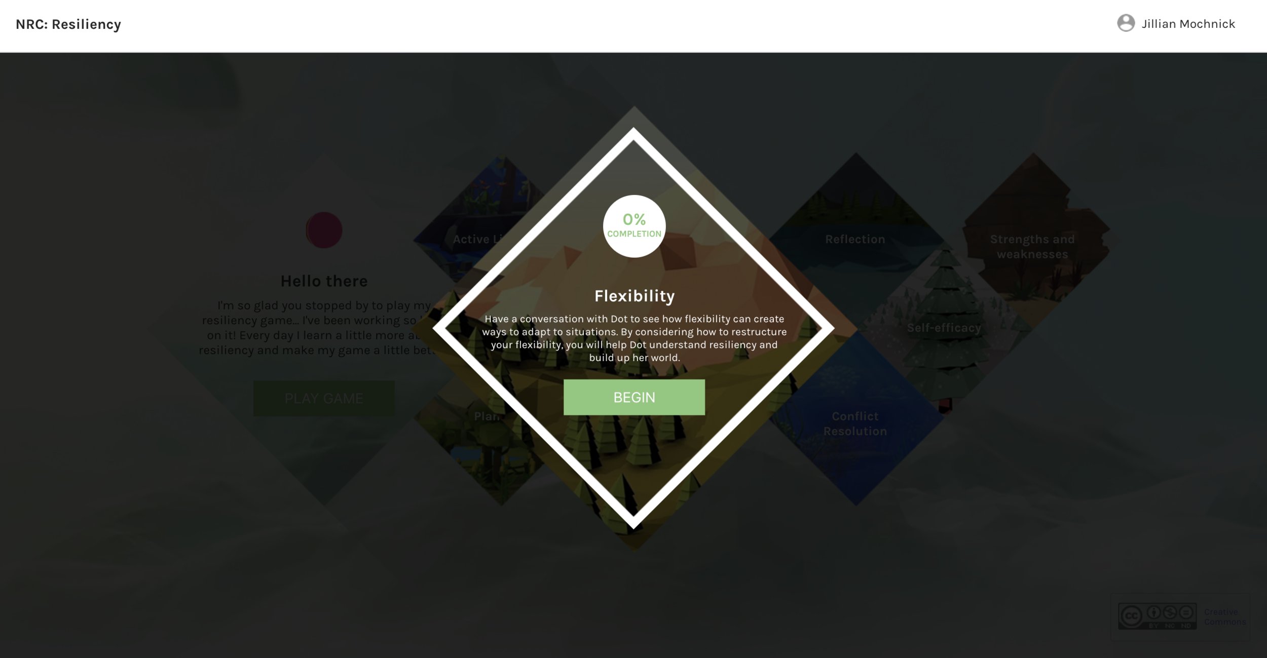Before launching a lesson, the learner can view their current progress, a description of what they will be doing, and the benefits. Gone are the days of showing formal learning objectives.