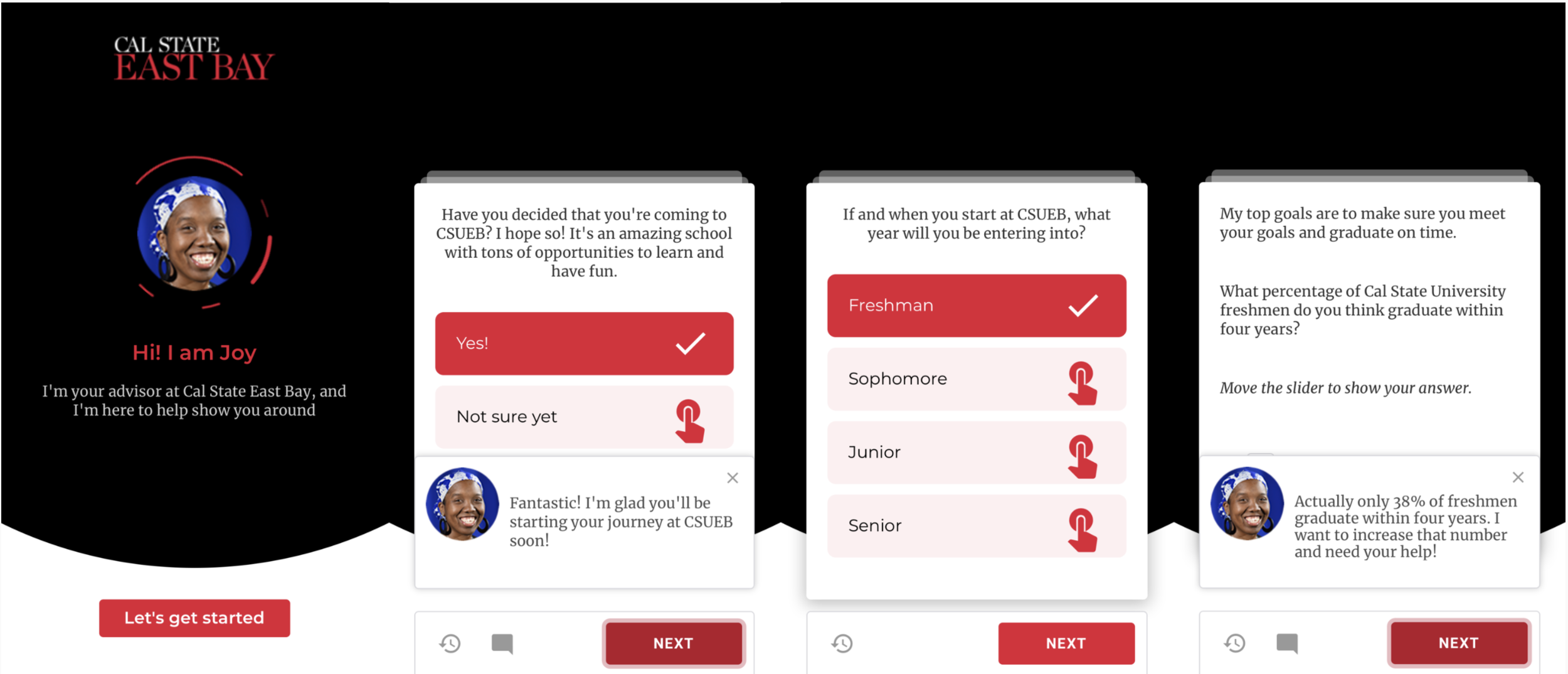 Due to the success of the first version, I got to design a mobile-friendly, pre-orientation learning experience to further prepare students for university life.
