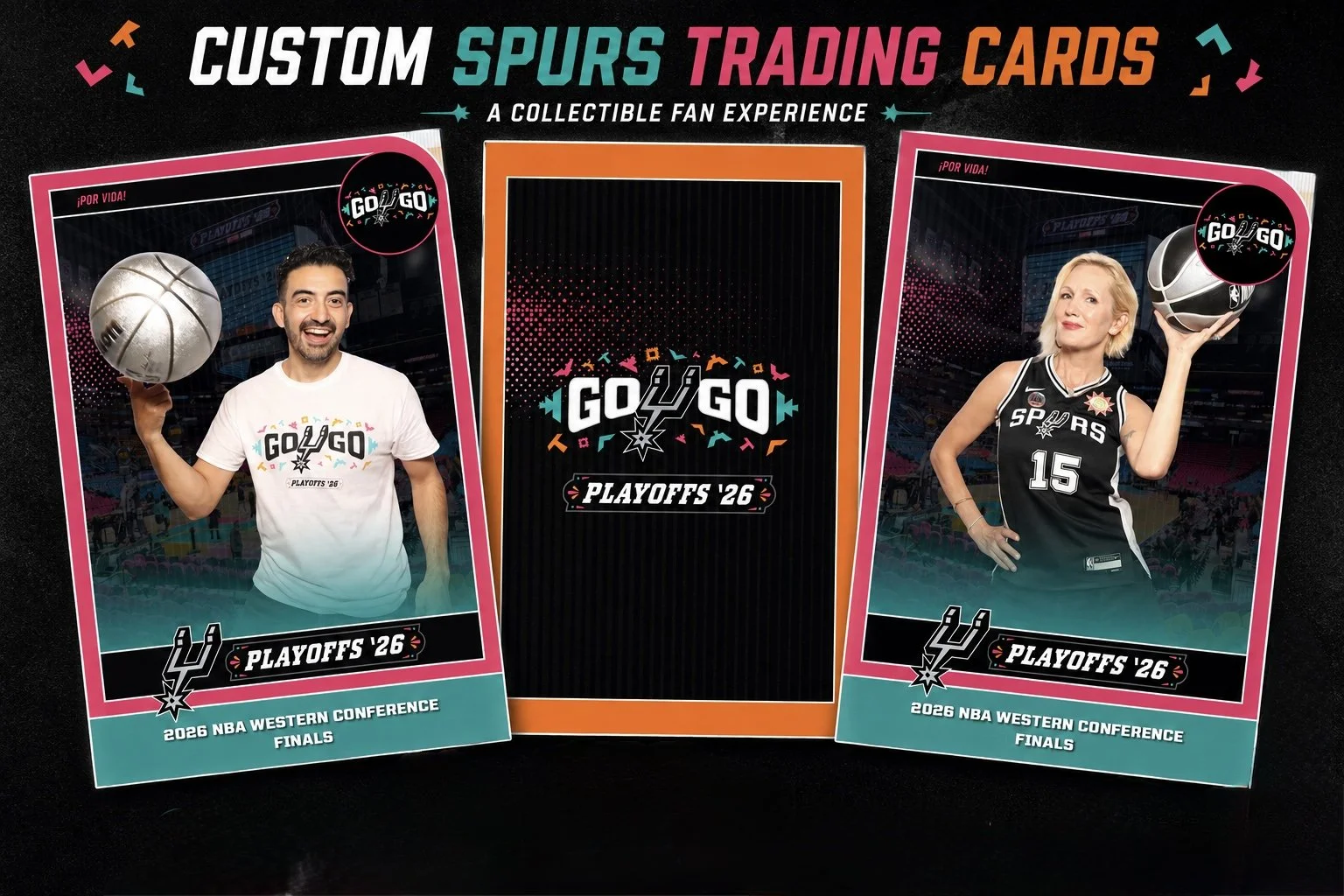 How Our Custom Trading Card Experience Is Becoming One of the Most Popular Fan Activations of the Spurs Playoffs and NBA Finals